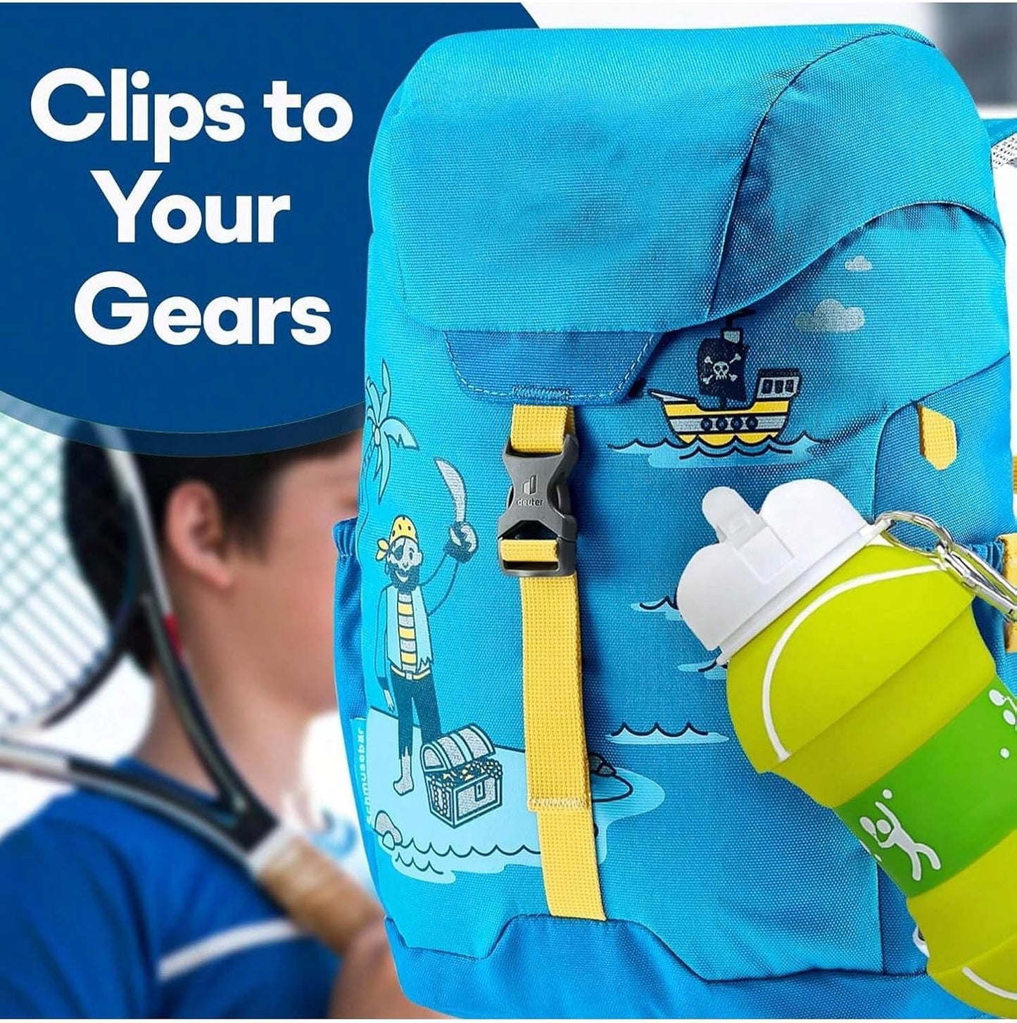 COLLAPSIBLE BASKETBALL WATER BOTTLE-FOLDABLE AND LEAK PROOF BOTTLE FOR KIDS 450ML