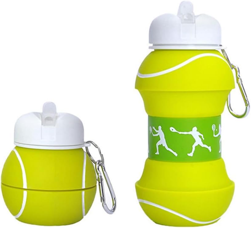 COLLAPSIBLE BASKETBALL WATER BOTTLE-FOLDABLE AND LEAK PROOF BOTTLE FOR KIDS 450ML