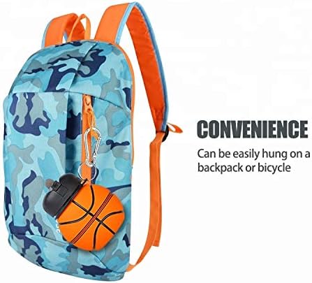 COLLAPSIBLE BASKETBALL WATER BOTTLE-FOLDABLE AND LEAK PROOF BOTTLE FOR KIDS 450ML