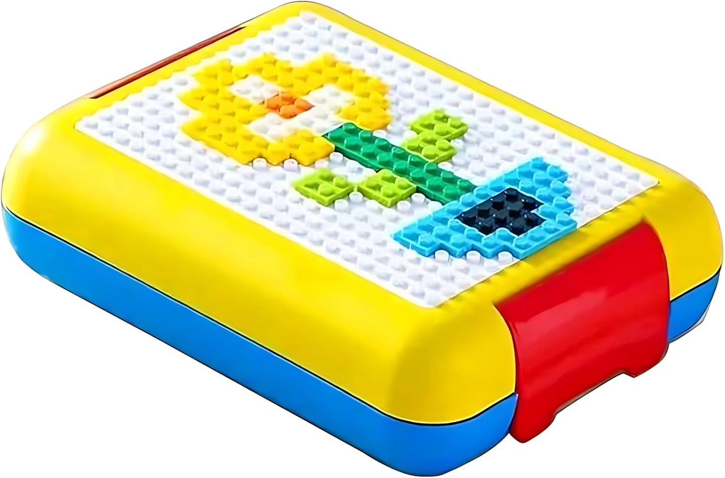 BENTO LUNCH BOX PLASTIC COMES WITH DIY STICKERS THAT HELPS THE KIDS CREATE FUNNY CHARACTERS ON THEIR LUNCH BOX