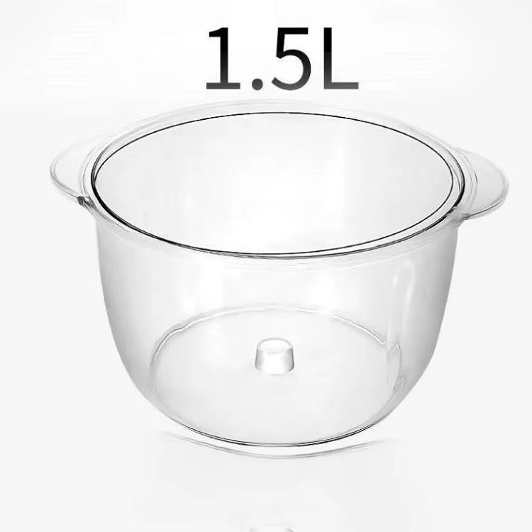 1.5L Manual Food Processor - Salad Spinner Large Lettuce Spinner Kitchen Gadgets - Meat Masher - Express Hand Held Onion Chopper & Dicer for Baby Food, Garlic, Veggies